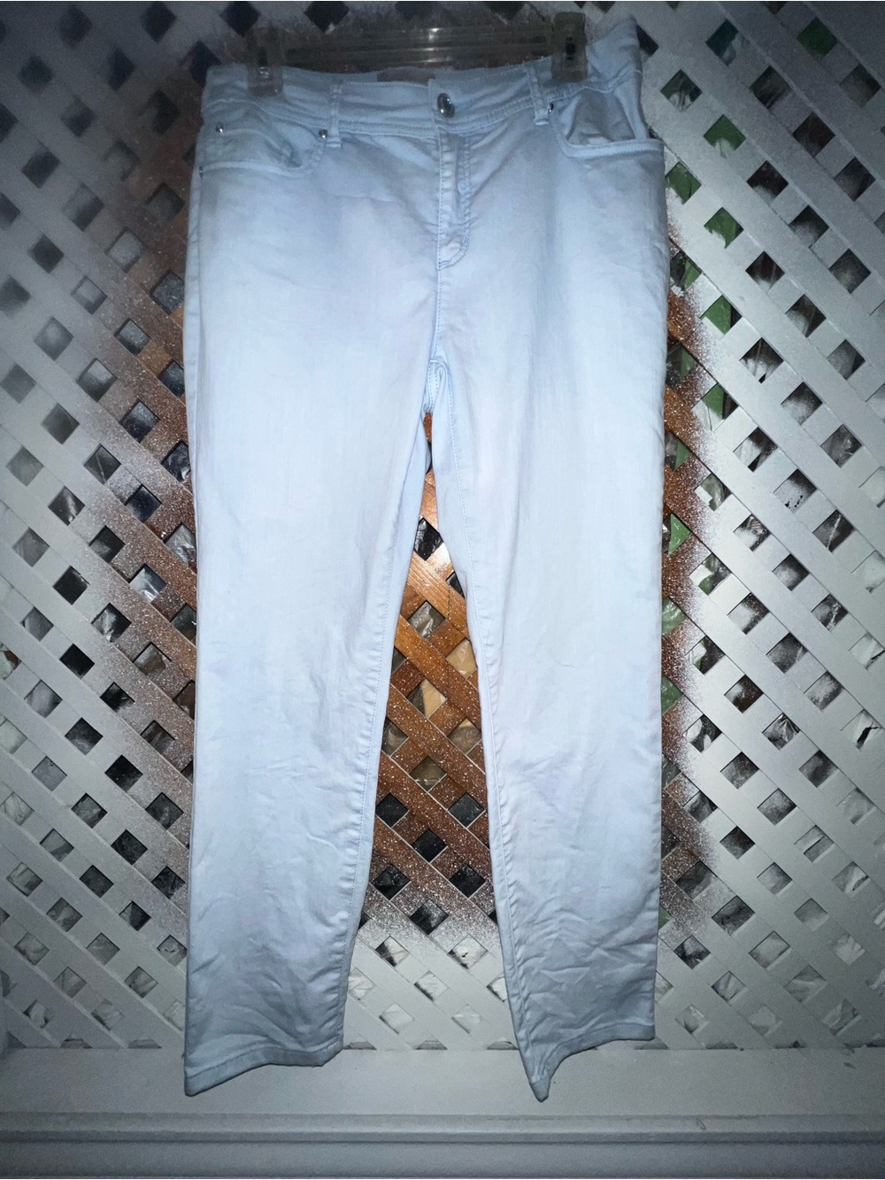 Chico’s Ankle Women’s Light Blue Stretch Jeans size small (0)